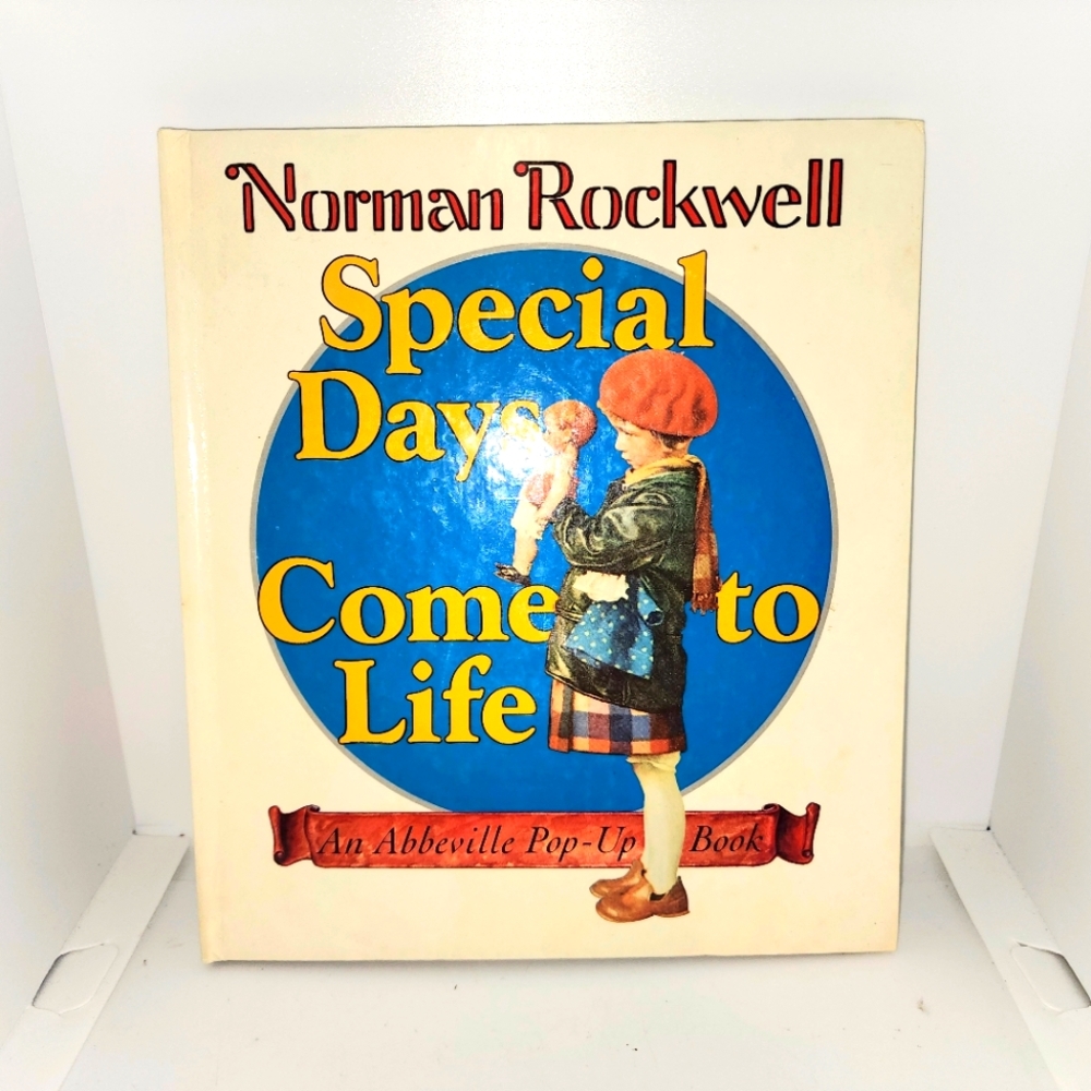 Vintage 80s Norman Rockwell Special Days Come to Life Book... pop up book